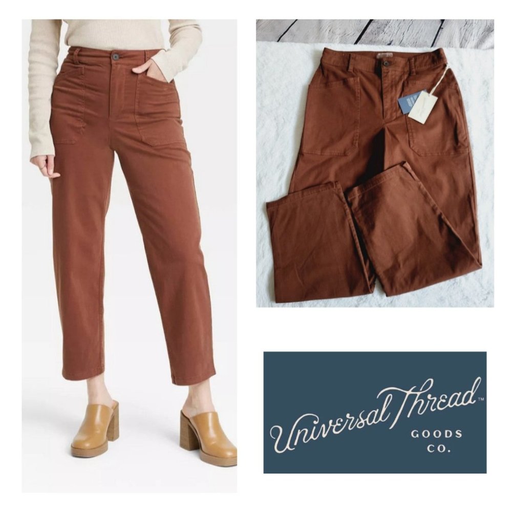 Universal Thread, Women's High-Rise Barrel Leg Pants, PT6-DJ